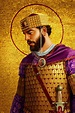 Artistic presentation of the Byzantine (East Roman) Εmperor Basil II ...