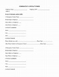Emergency Contact Form Template Word