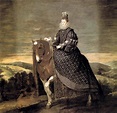 Diego Velázquez. Cuadros: La reina Margarita de Austria, esposa de ...