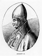 Porträt von Papst Gregor IX (c.1170-1241) Illustration von der ...