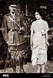 Photograph of Claude Bowes-Lyon, 14th Earl of Strathmore and Kinghorne (1855-1944) with his ...