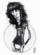 Caricatura de Joey Ramone – The Ramones - Risa Sin Más