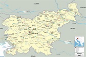 Detailed Political Map of Slovenia - Ezilon Maps