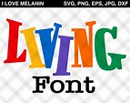 Living Single Font SVG Vector Alphabet Png Eps Jpg Dxf | Etsy