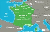 Mapa De Franca Com As Regioes Novas E As Cidades E Os Rios Os Mais Images