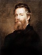 Herman Melville (1819-1891) american writer, c. 1870, painting byJoseph ...