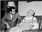 Richard Nixon with his father Francis A. Nixon. News Photo - Getty Images