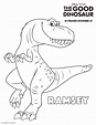 The Good Dinosaur Coloring Pages - Coloring and Drawing