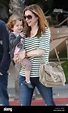 Alyson Hannigan and her daughter Satyana Marie Denisof walking in Santa ...