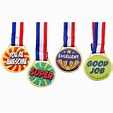 12 Pack Award Medals with Ribbons for Kids, Participation Medals School ...