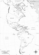 Mapa de América para Colorear: Imágenes y Dibujos del Continente ...
