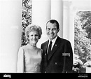 U.S. President Richard Nixon and his wife, Pat, Portrait at White House ...