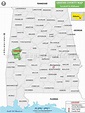 Greene County Map, Alabama