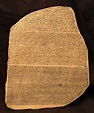 The Rosetta Stone, the key to deciphering hieroglyphics