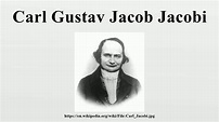 Carl Gustav Jacob Jacobi - Alchetron, the free social encyclopedia