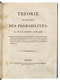 LAPLACE, Pierre Simon, Marquis de (1749-1827). , Théorie analytique des ...