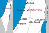 Petah Tiqwa Map - Israel