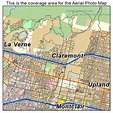 Aerial Photography Map of Claremont, CA California