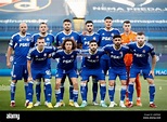 ZAGREB, CROATIA - SEPTEMBER 06: Dinamo Zagreb players pose for a team ...