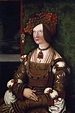 'Portrait of Empress Bianca Maria Sforza - by Bernhard Strigel ...