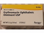 Erythromycin Ophthalmic Ointment USP, 3.5 g Perrigo Ingredients and Reviews