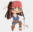 Jack Sparrow Chibi Anime Pirateria, Chibi, niño, manga, dibujos ...