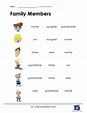 Family Members Worksheets - 15 Worksheets.com