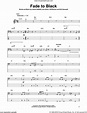 Fade To Black sheet music for bass (tablature) (bass guitar)