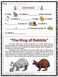 Rabbit Facts, Worksheets & Specie Information For Kids