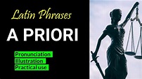 A PRIORI | Meaning of A PRIORI | How to use A PRIORI in a sentence ...