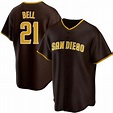 Youth Heath Bell San Diego Padres Replica White 2022 City Connect Jersey