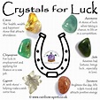 Crystals for luck Crystal Healing Chart, Crystal Guide, Crystal Magic ...