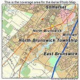 Aerial Photography Map of North Brunswick Township, NJ New Jersey