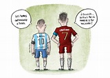 La vuelta de Messi y Cristiano tras el Mundial | Male sketch, Humor, Comics