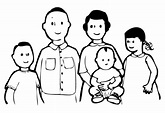 Download High Quality black and white clipart family Transparent PNG ...
