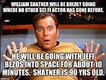Shatner will be one of a few other paying customers to travel into ...