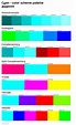 Cyan color palettes - colorxs.com