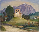 Karl Hofer - Haus auf dem Hügel (mit Monte Generoso) | Künstler ...