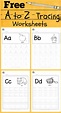 Download free alphabet tracing worksheets for letter a to z suitable ...