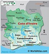 Mapas de Costa de Marfil - Atlas del Mundo