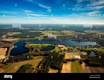 Luftaufnahme, See Mirow mit Schlossinsel Mirow, Mecklenburg-Western ...