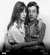 Serge Gainsbourg French composer musician 1969 and wife English Stock ...