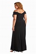 Morgan & Co Long Plus Size Evening Dress 12343WMM | The Dress Outlet
