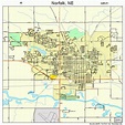 Norfolk Nebraska Street Map 3134615