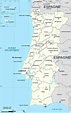 ⊛ Mapa de Portugal 🥇 Político & Físico Grande Para Imprimir | 2022