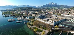 Luftaufnahme Luzern Bahnhof - Luftbilderschweiz.ch
