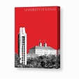 University of Kansas - Red Canvas Print / Canvas Art by DB Artist ...