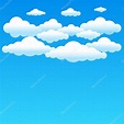 Cartoon blue clouds — Stock Vector © romvo79 #104280796