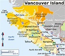 Vancouver mapa de viaje - Mapa de viaje vancouver (Columbia Británica ...