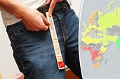 Map reveals average size of erect penises in every country | Daily Star